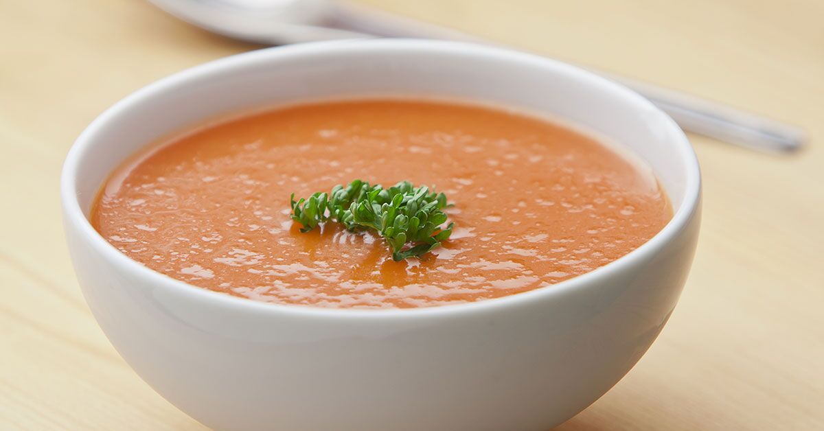 slow carb tomato basil soup